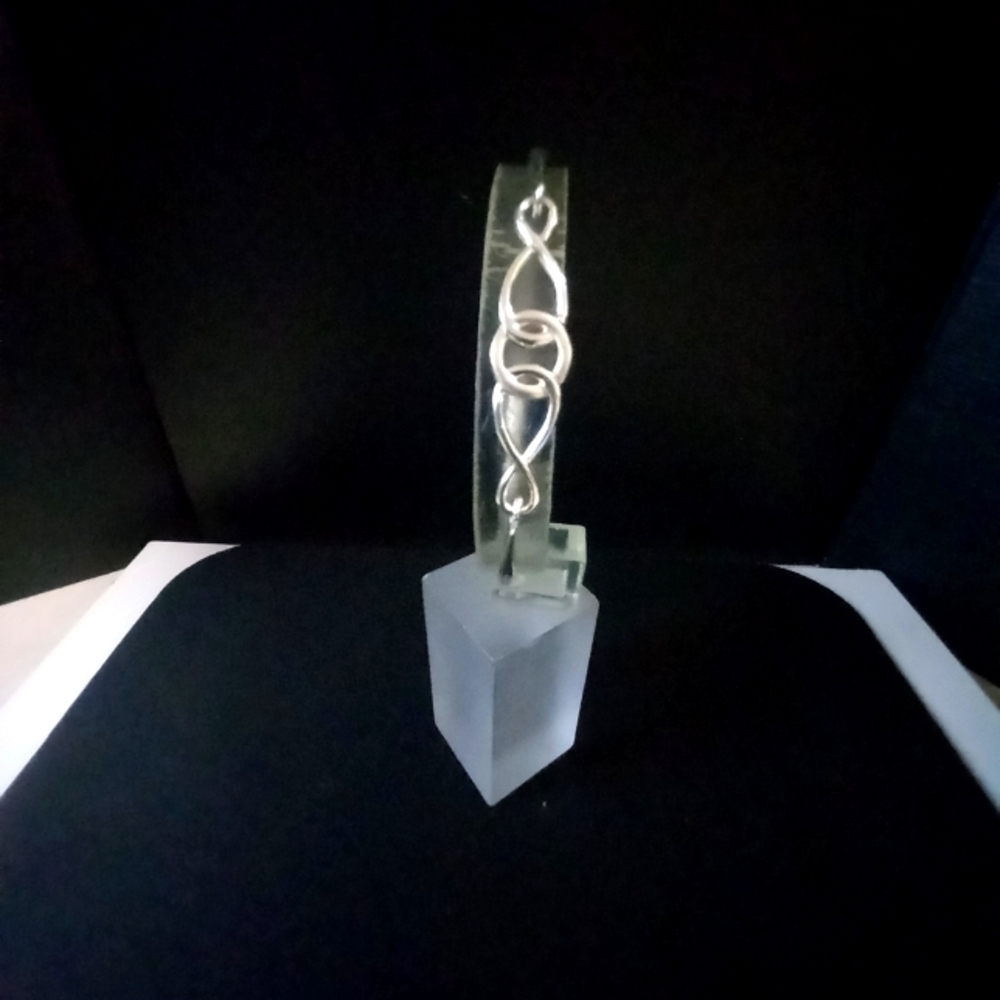 Sterling Silver Infinity Bracelet - image 1